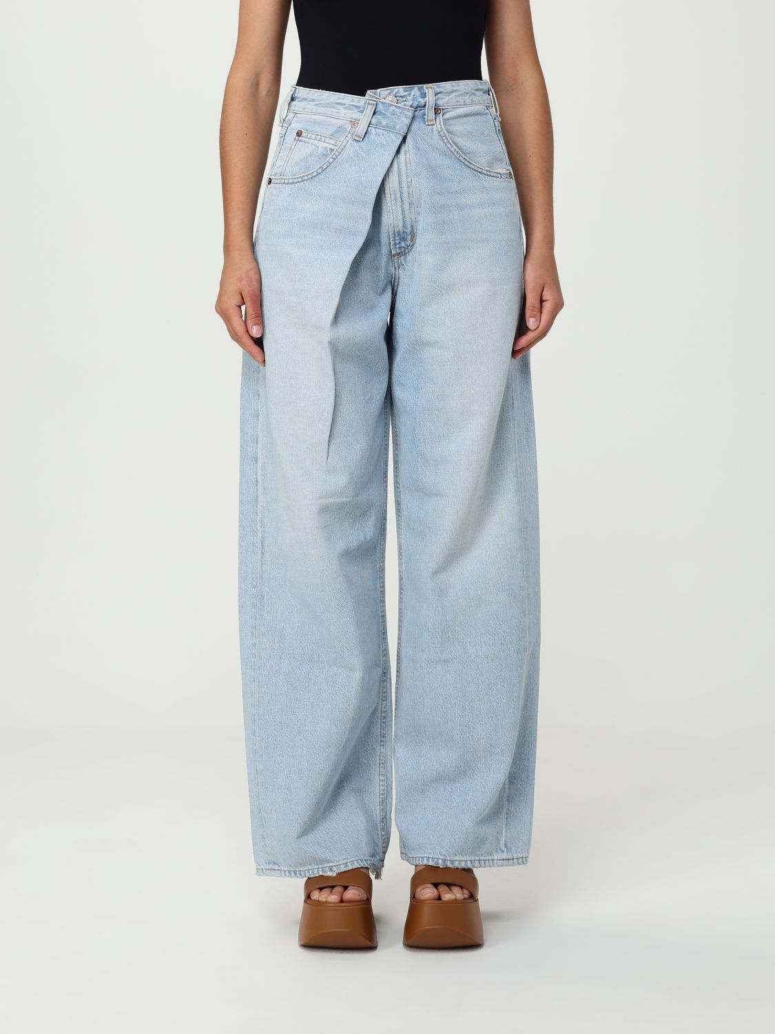 デニム・ジーパン AGOLDE Woman Jeans Denim A2411601 SPK