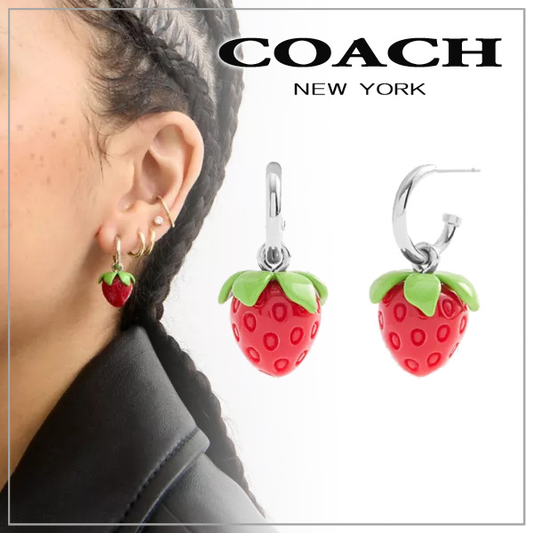 【COACH】コーチ ストロベリー ハギー ピアス