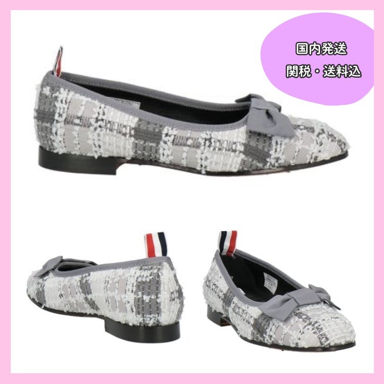 THOM BROWNE トムブラウン ツイード バレリーナパンプス