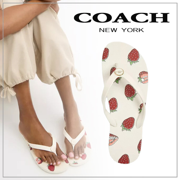 【COACH】コーチ ゼイン フリップ フロップ・フルーツ プリント