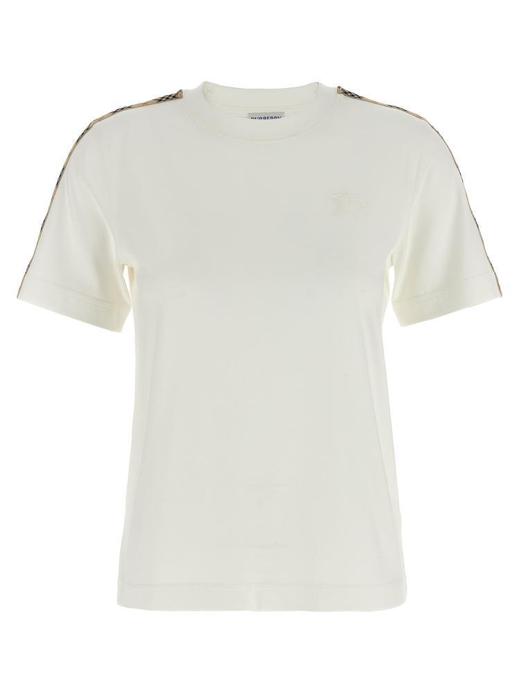 国内発 BURBERRY チェックトリムコットン半袖Tシャツ