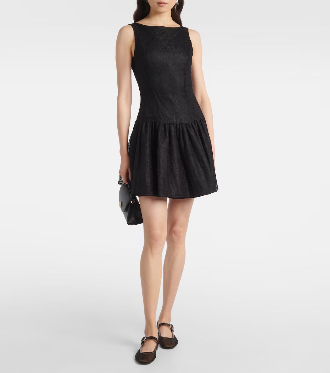 Nina Ricci リボンディテールのレースミニドレス/SALE!国内発送
