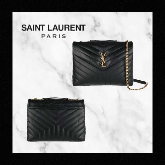 LOULOU レザー ミディアム バッグ