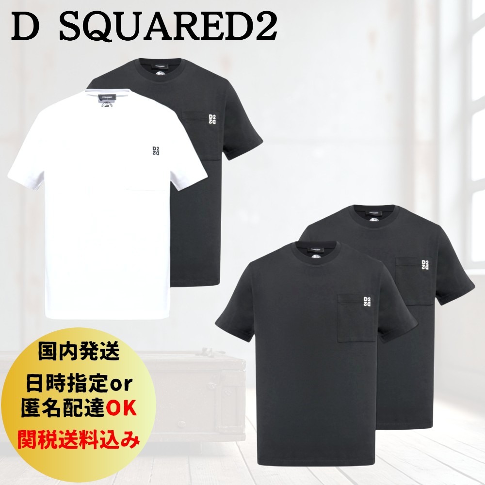 【D SQUARED2】2パック ロゴプリント クルーネックTシャツ
