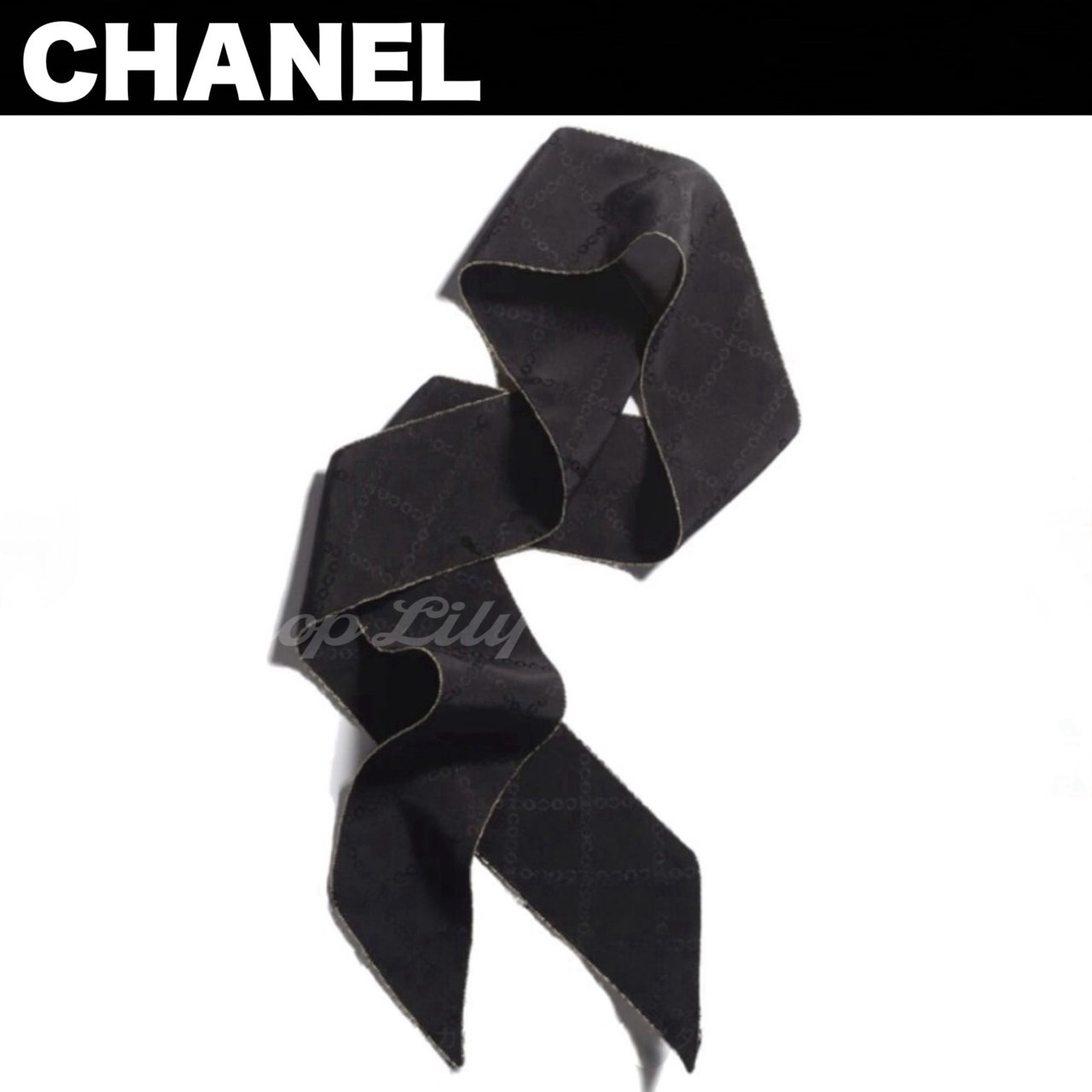 COCOチェックで旬アクセント【CHANEL】ツイリー