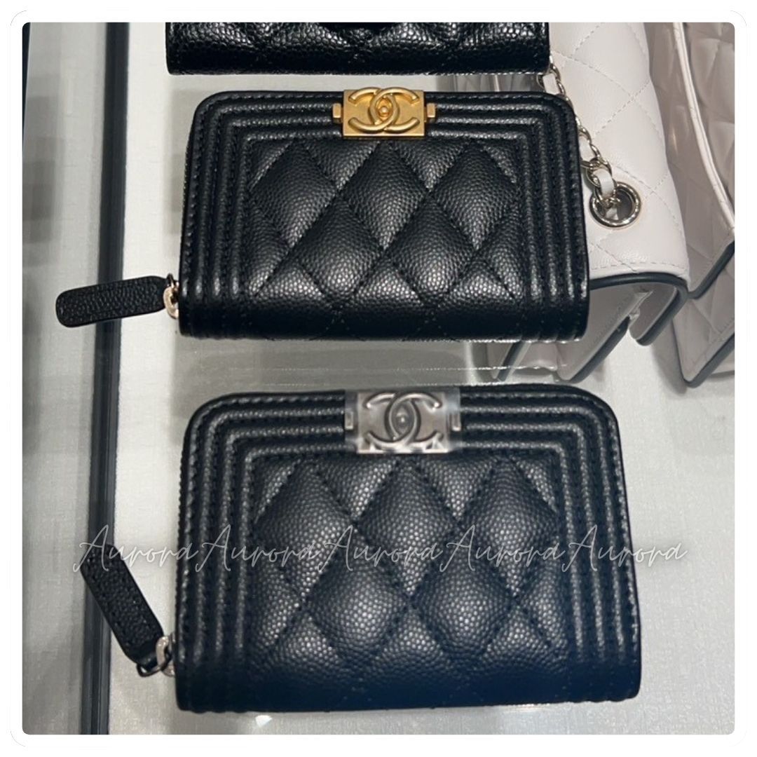 モテ男子セレクト_ボーイ_CHANEL_カードケース_コイン_財布_黒
