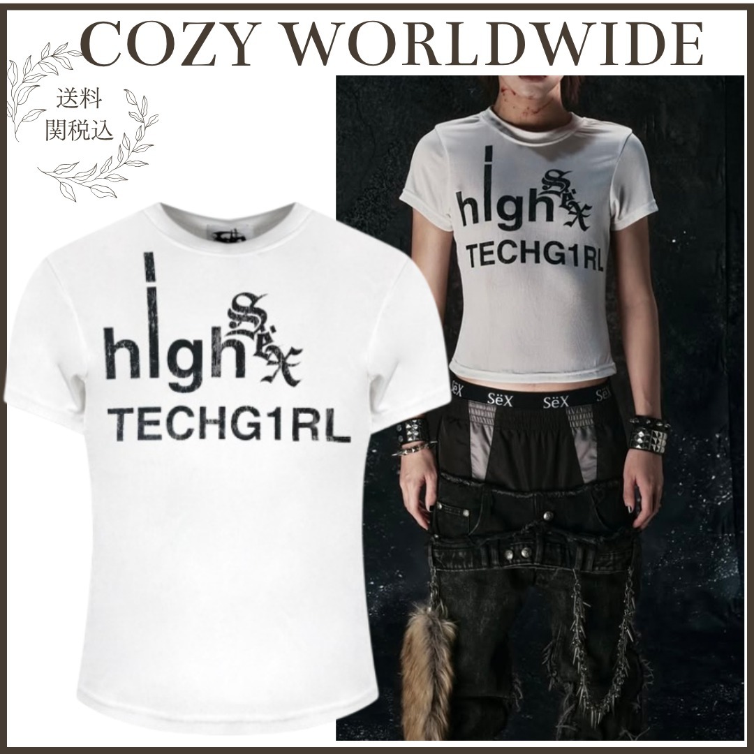 【COZY WORLDWIDE】Tees High Sex TechG1rl T-Shirt