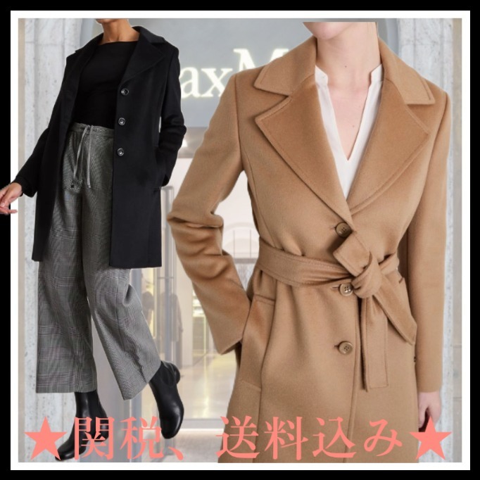 DT★Max Mara★vik ピュアウールラップコート