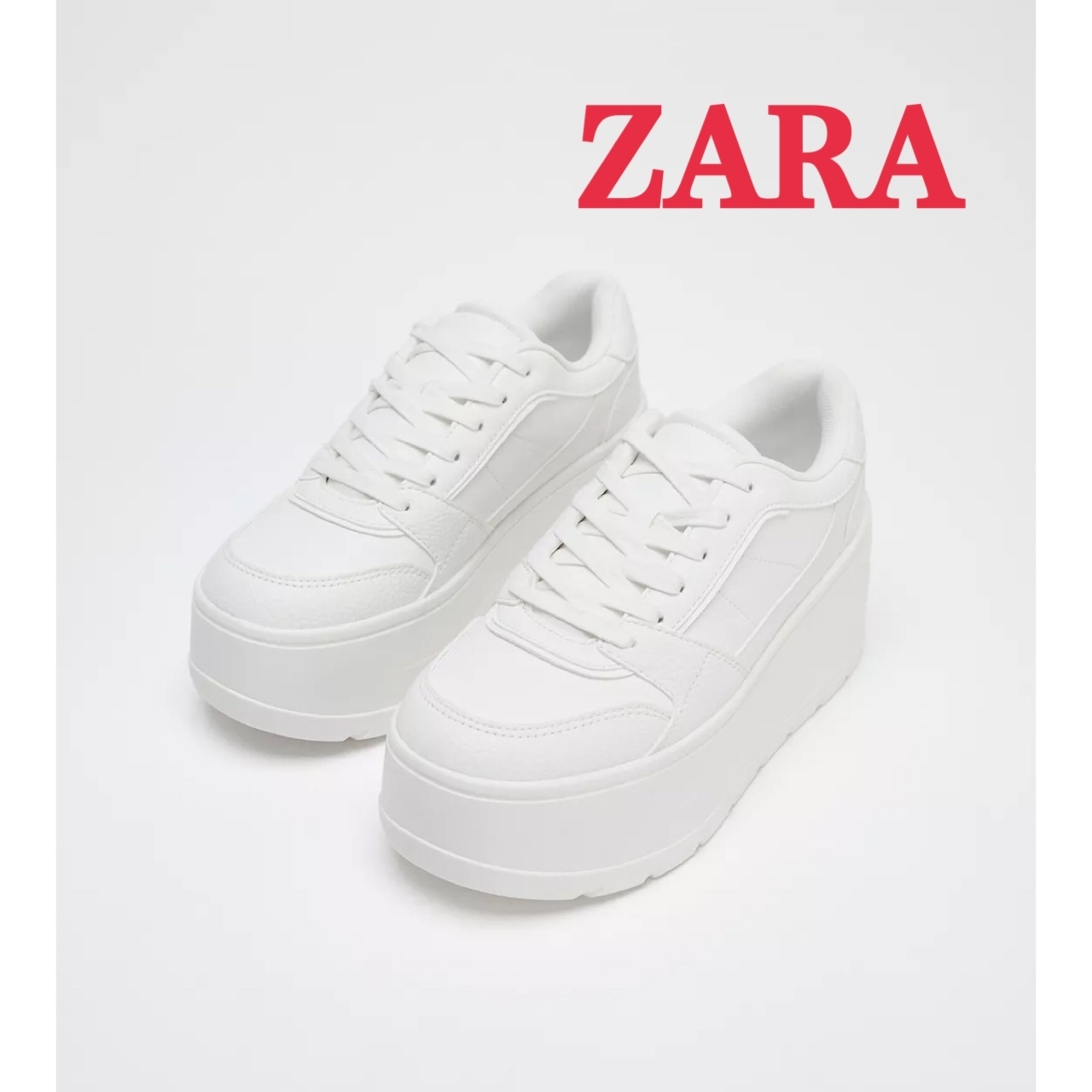 すぐ届く★完売品 ZARA プラットフォームスニーカー