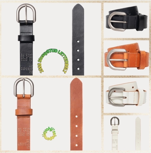 ★25SS 最新作★Stussy STUD LETTER BELT