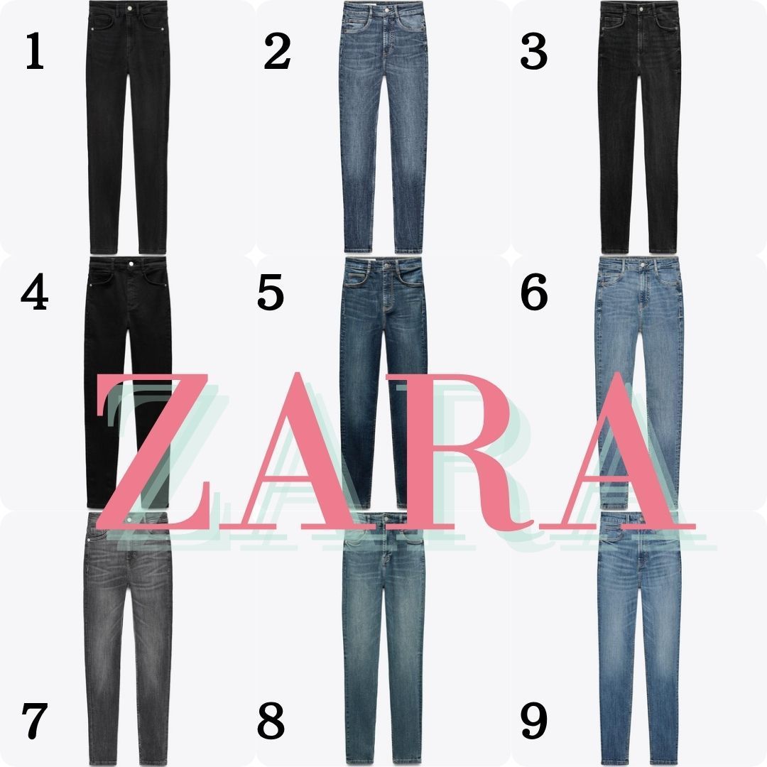 ZARA TRF スカルプト ハイウエストジーンズ 0250/550