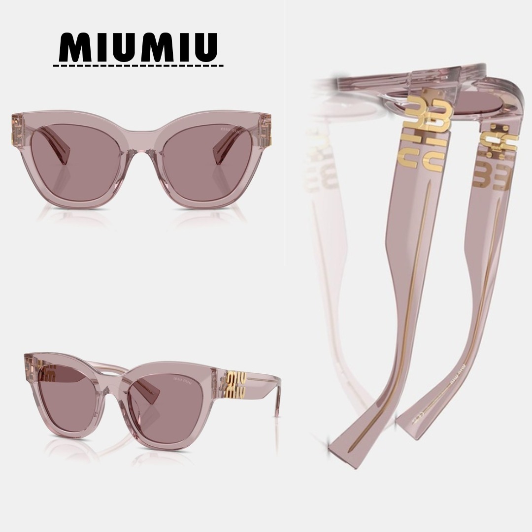 【Miu Miu】0MU 01YS サングラス（Mauve Transparent）