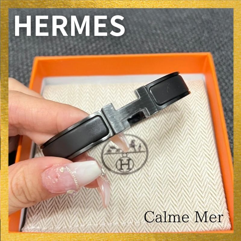 【HERMES】ALLブラック！ ☆ ブレスレット ☆