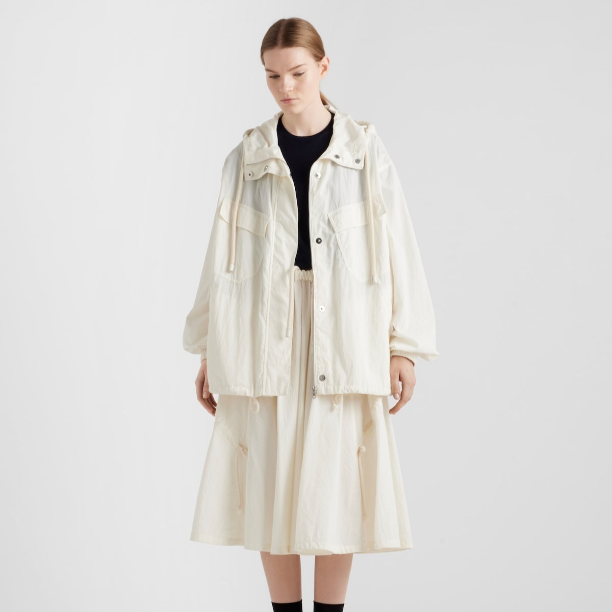 Prada テクニカルポンジー スカート Technical skirt 関税込