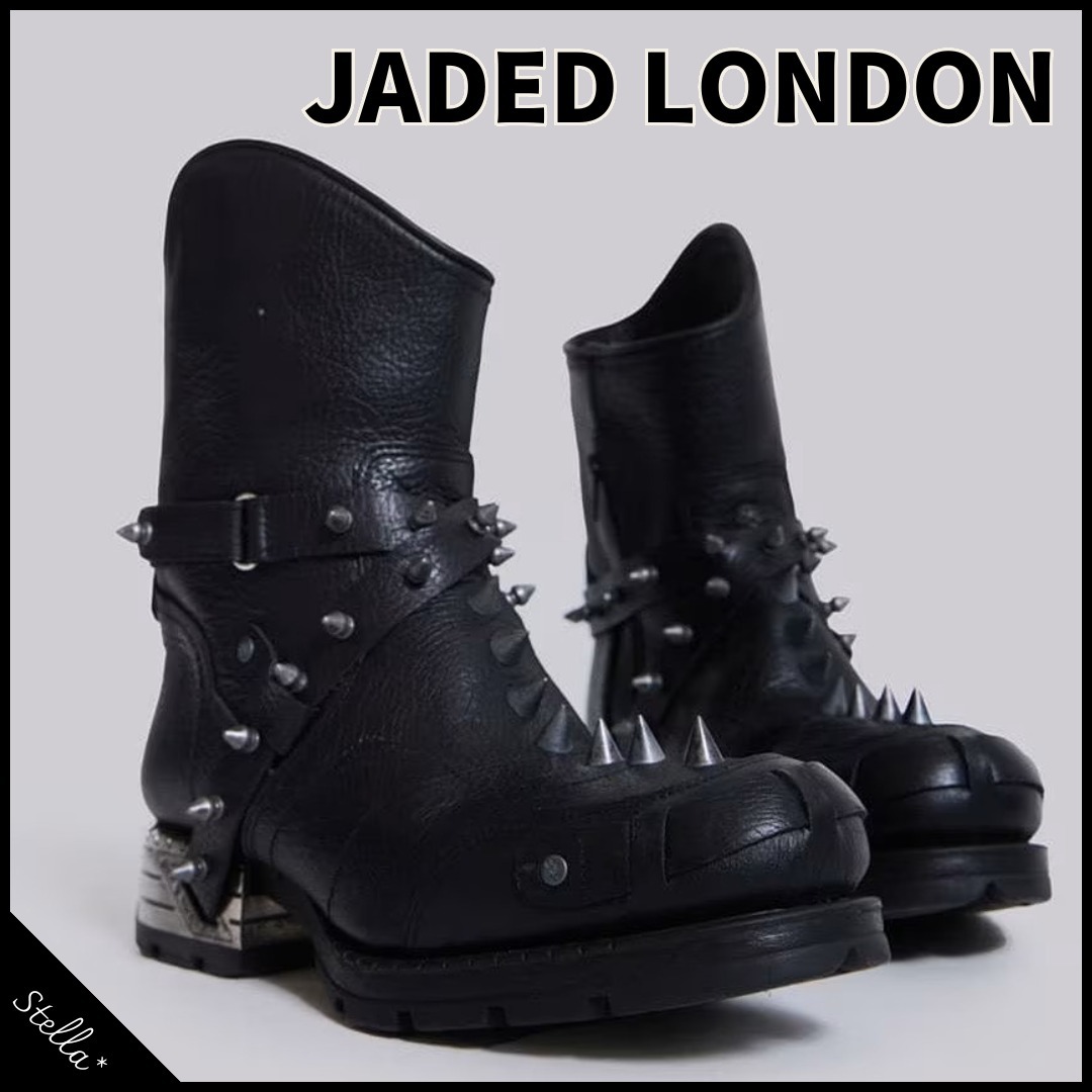 注目■JADED LONDON■大人気アイテム ブラック モヒカンブーツ