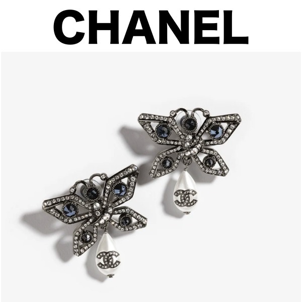 《25A》CHANEL 国内発送 新作 イヤリング チョウチョ バタフライ