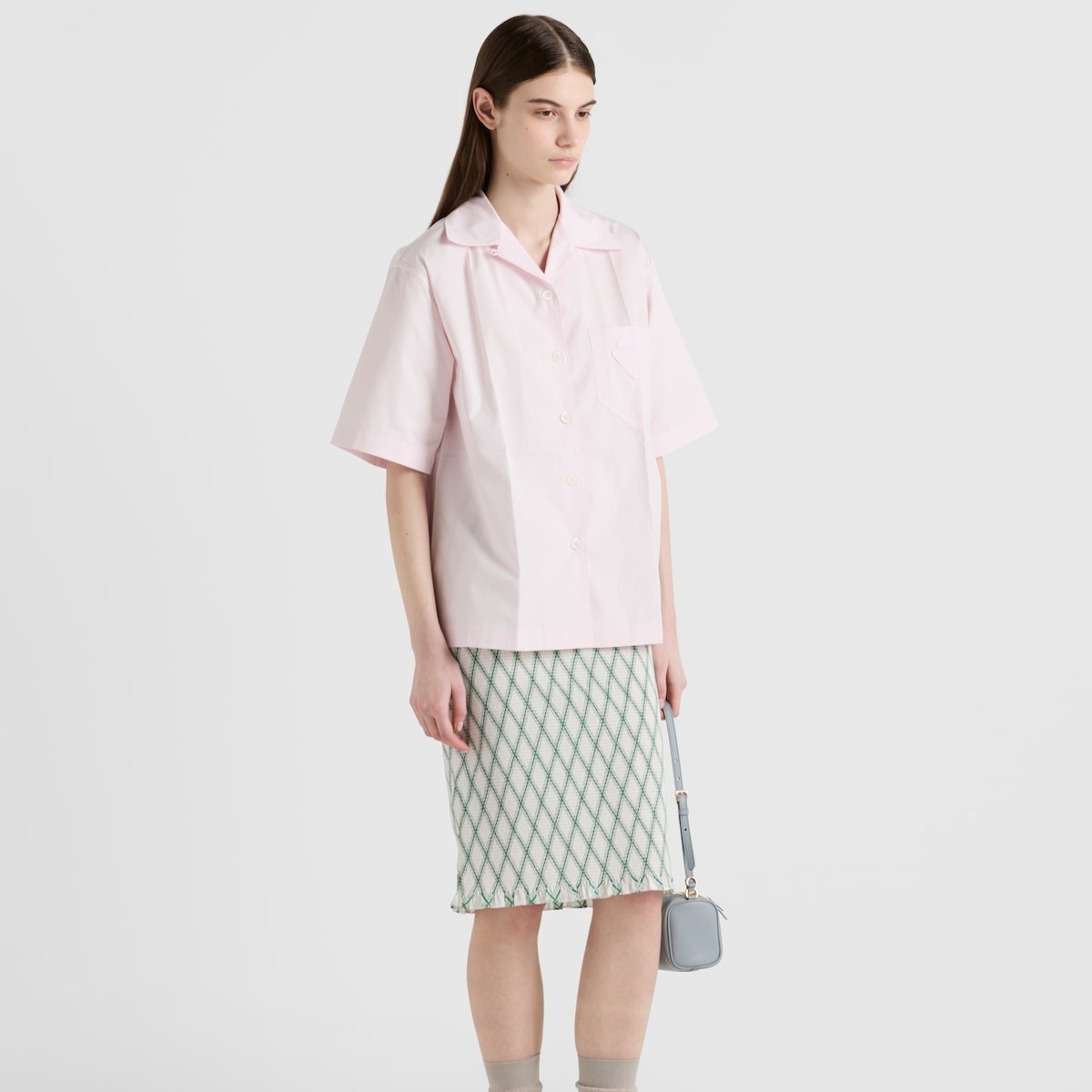 Prada 幾何学模様入り コットンスカート Cotton skirt 関税込