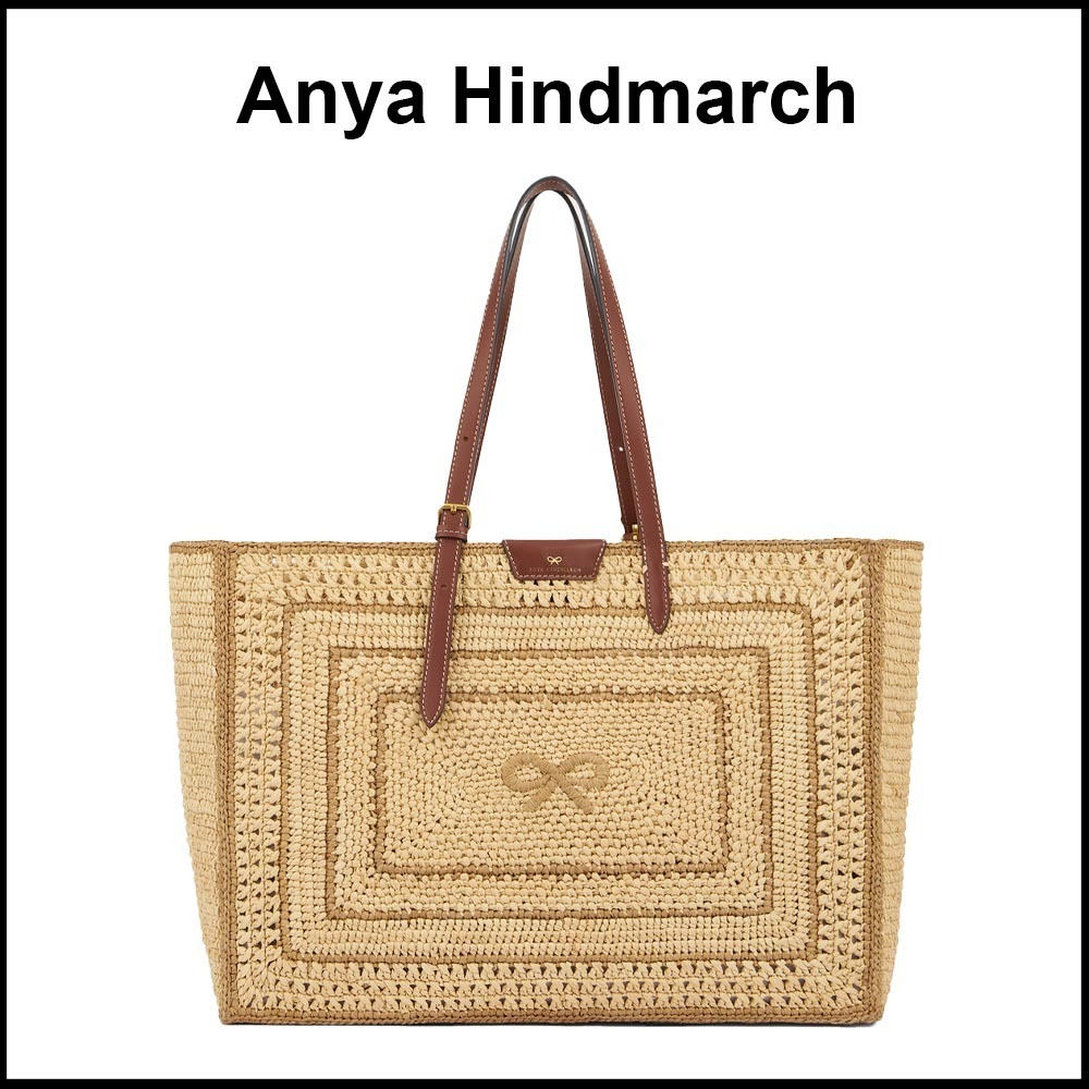 ANYA HINDMARCH ラフィアボウトート