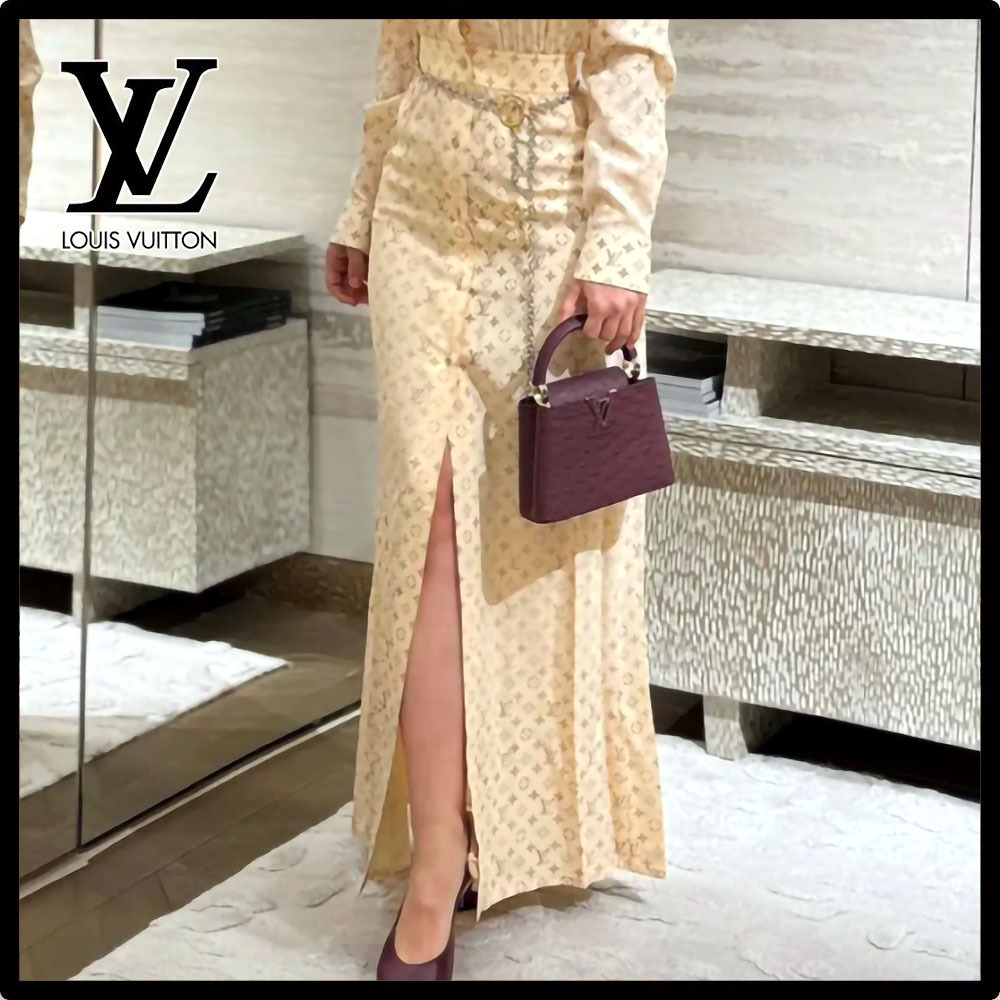 【上品でエレガント☆】Louis Vuitton★マキシスカート