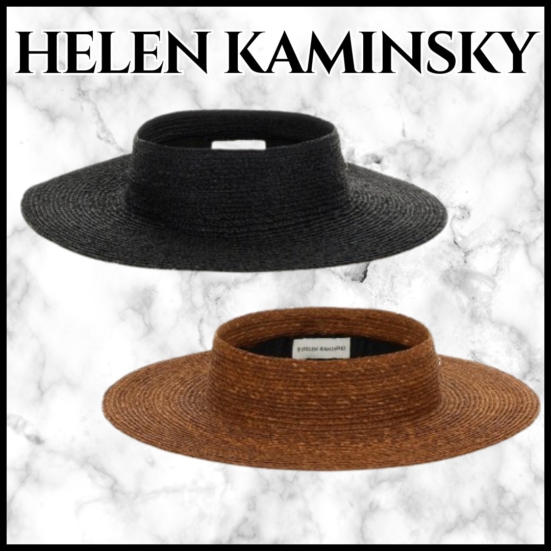 HELEN KAMINSKI★ワイドブリムハット ラフィア オープンクラウン