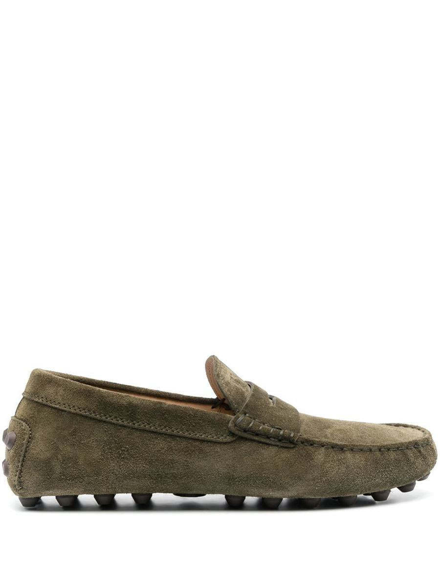 【関税＆送料込み】Tod'S Calf Suede Loafers In Khaki