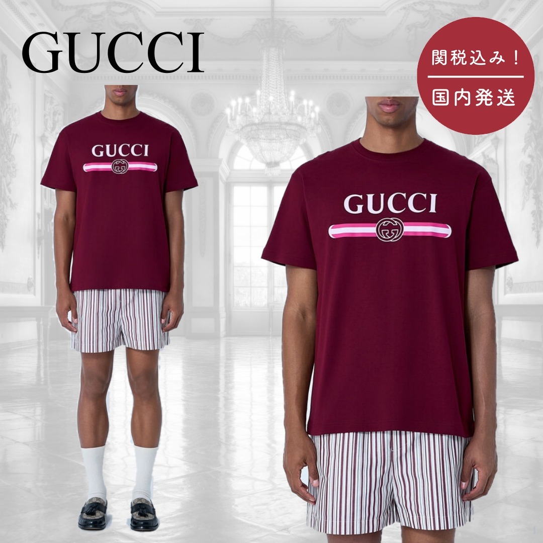 【国内送関税込】GUCCI☆ロゴ Tシャツ