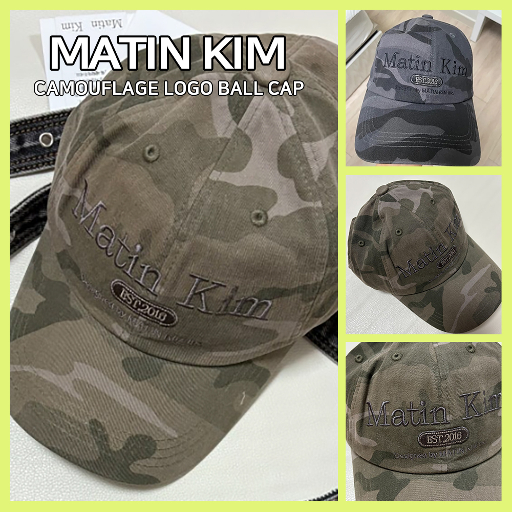 【MATIN KIM】CAMOUFLAGE LOGO BALL CAP ★送料・関税込★