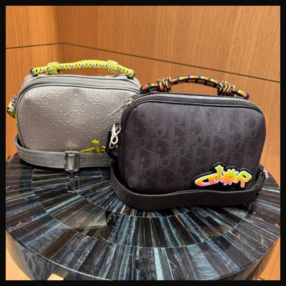 使いやすい☆ DIOR AND LEWIS HAMILTON ジップバッグ ミニ