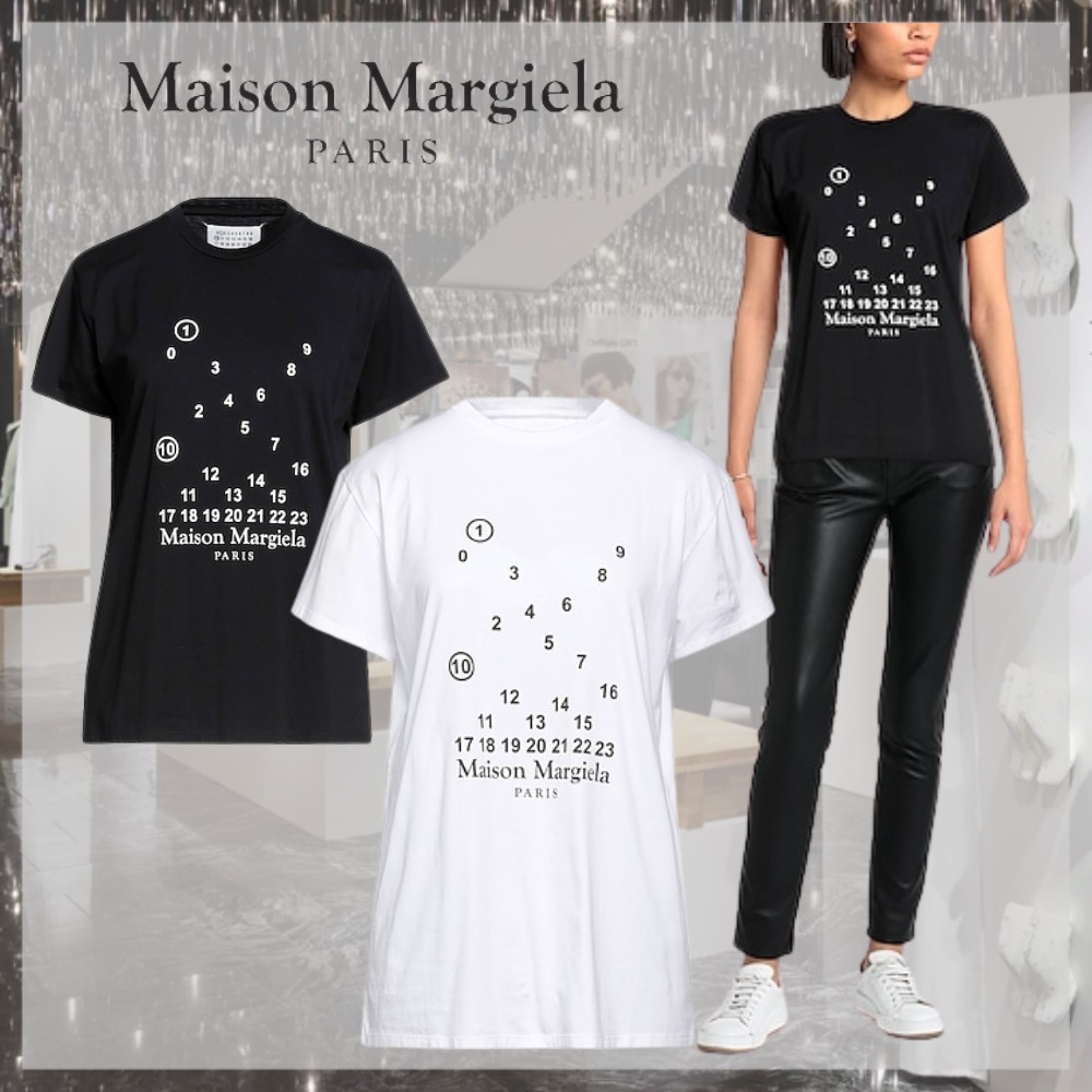 Maison Margiela* マルジェラ ロゴ クルーネック 半袖 Tシャツ