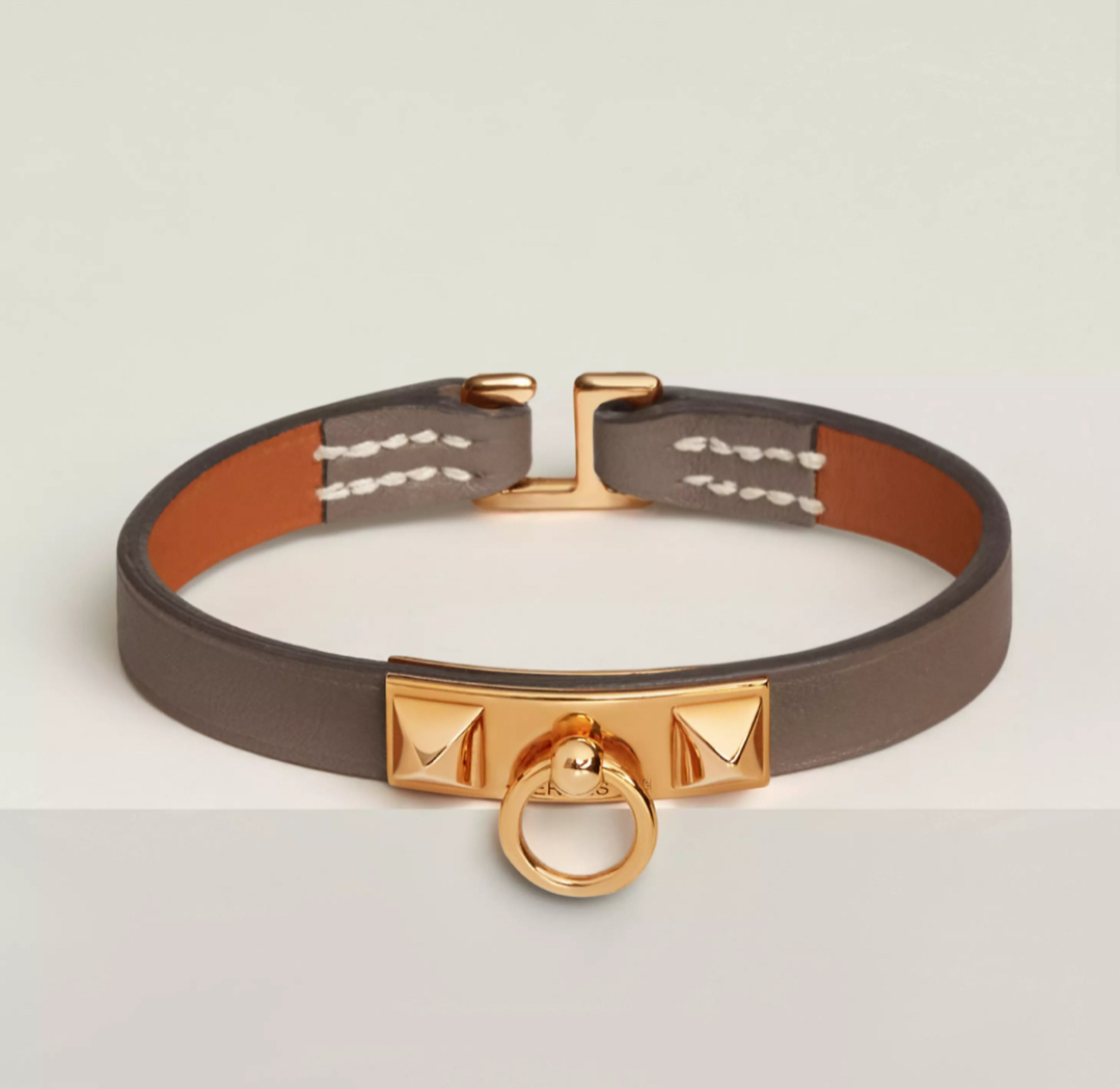 お洒落クール☆【HERMES】《ケリーツイスト》レザーブレスレット