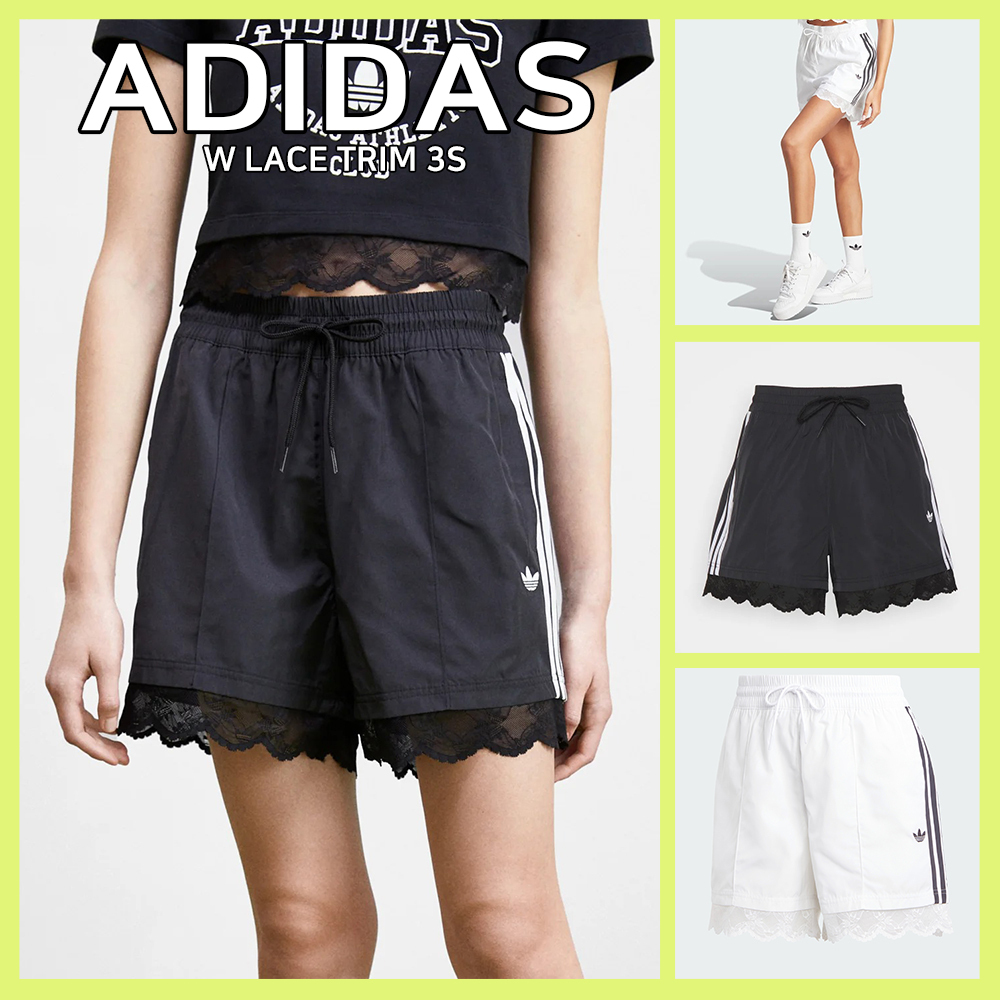 【ADIDAS】W LACE TRIM 3S ショートパンツ ★送料・関税込★