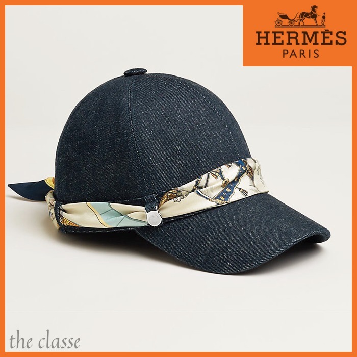 【アレンジできる♪】HERMES Joanne デニムキャップ