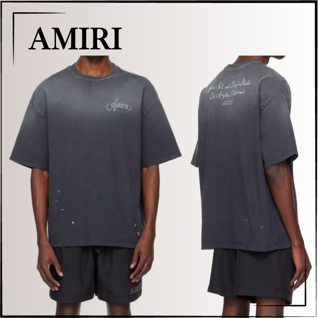 【AMIRI】関税込☆デザインスタジオ Tシャツ ブラック