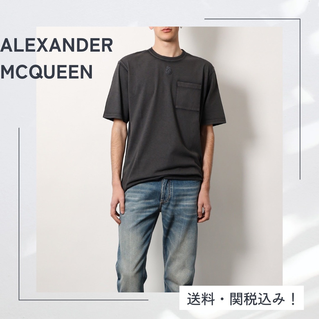 人気！【ALEXANDER MCQUEEN】コットンTシャツ