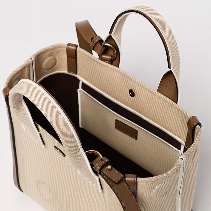 《Chloe》ハンドバッグ ロゴ カジュアル トート ストライプ