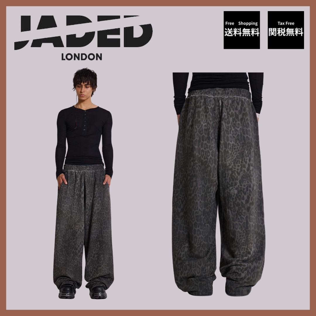 【JADED LONDON】LEOPARD MONSTER JOGGERS スウェットパンツ