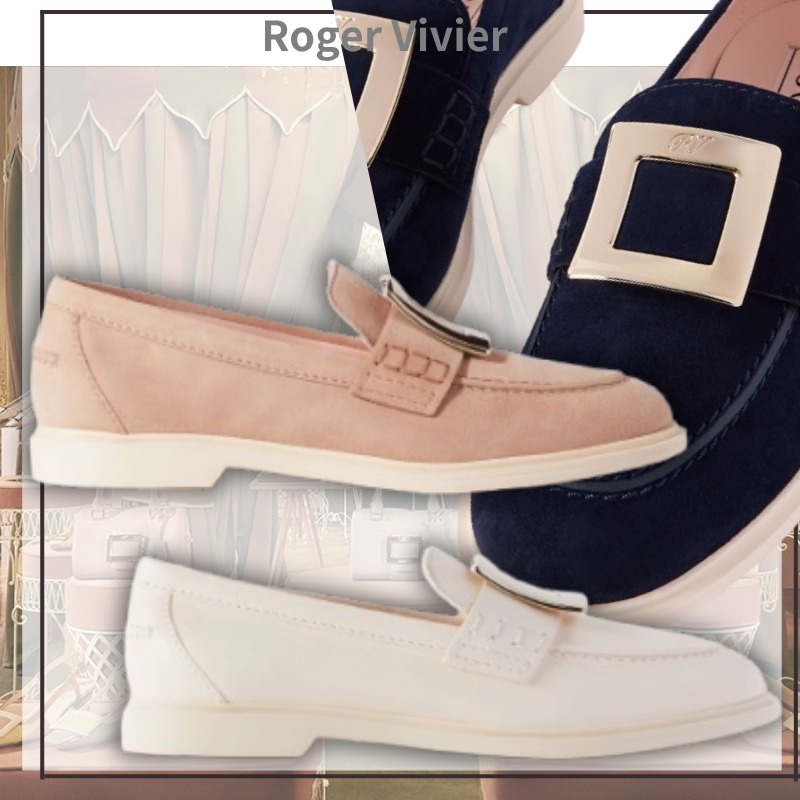 【洗練ミニマル】ROGER VIVIER スエードローファー