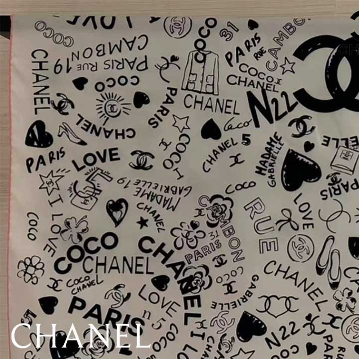 *希少デザイン*【CHANEL】ポップバンダナスカーフ ギフトにも