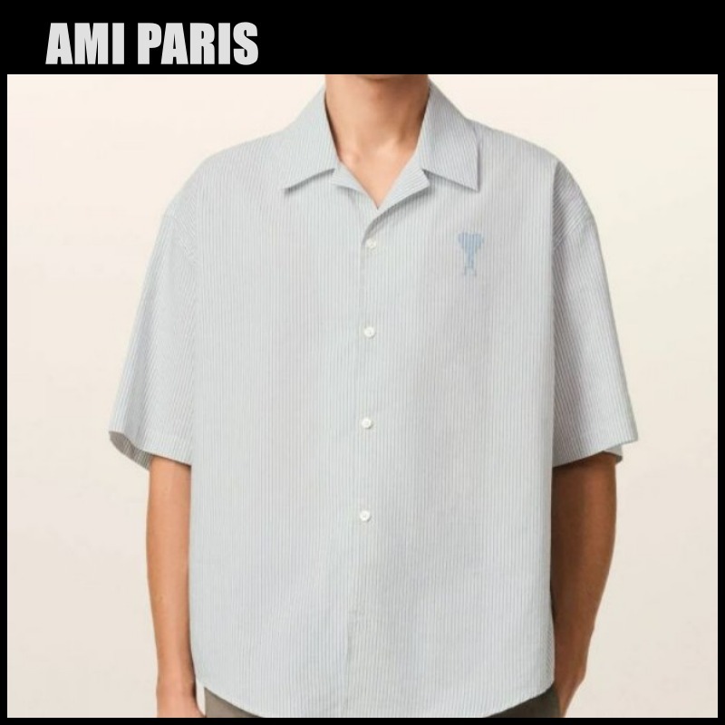 AMI PARIS アミパリス ジャカード ショートスリーブ 半袖シャツ