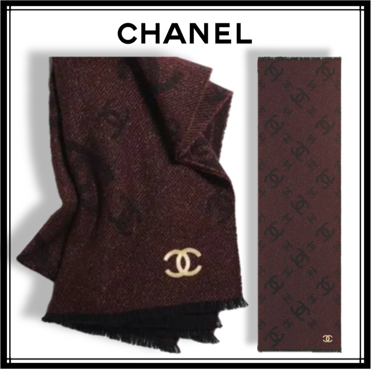 【毎日使いたくなる♡】CHANELマフラー 上品見え