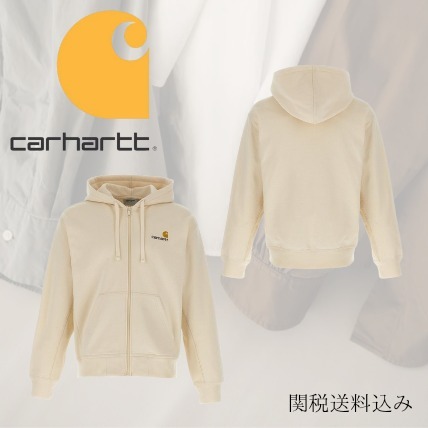 【Carhartt】'American Script' フーディ アイボリー