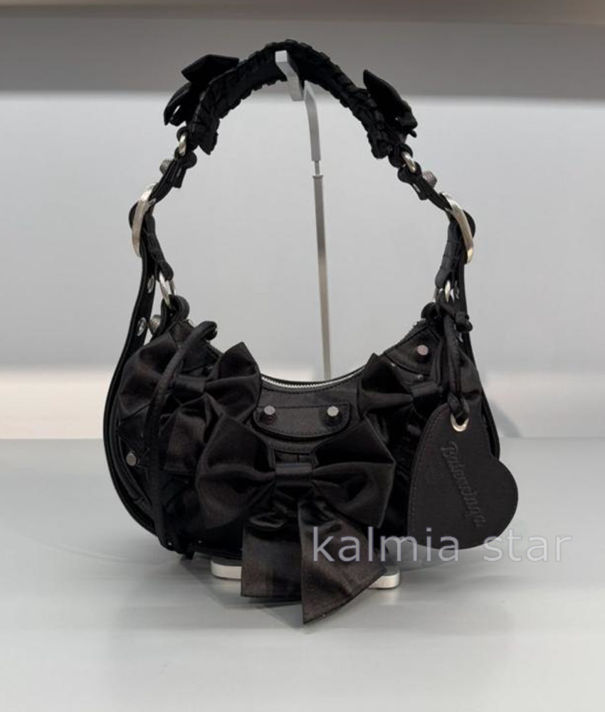 ●送料込●BALENCIAGA●LE CAGOLE リボン ショルダーバッグXS
