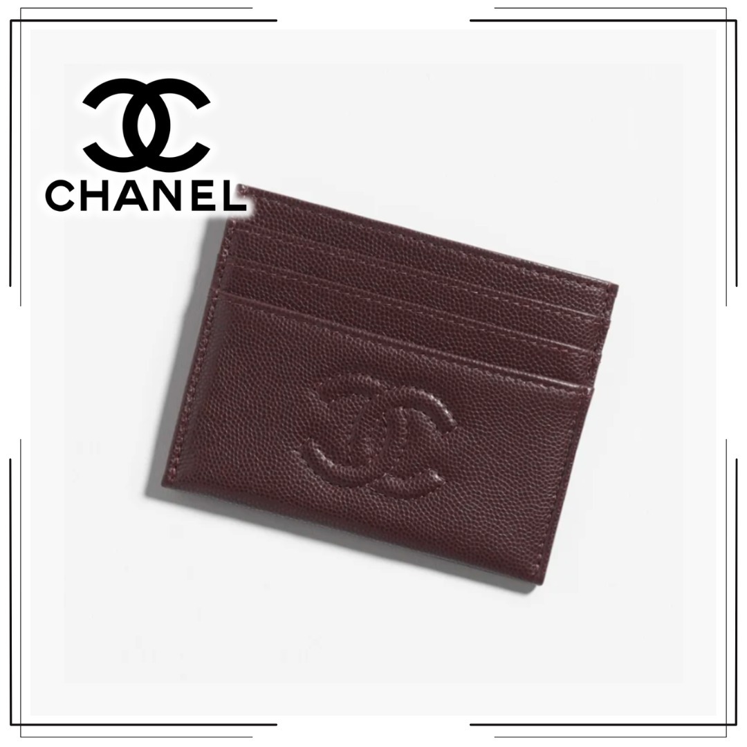 ラグジュアリー顔【CHANEL】カーフレザー カードケース