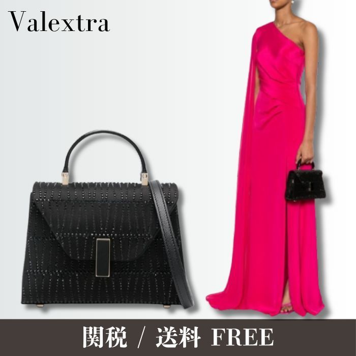 【売れ筋】VALEXTRA サテンミニショルダーバッグ
