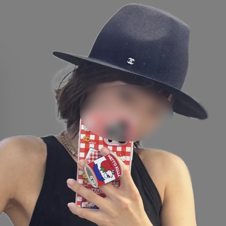 《シンプルかつエレガント☆》CHANEL フェルト ハット CCロゴ