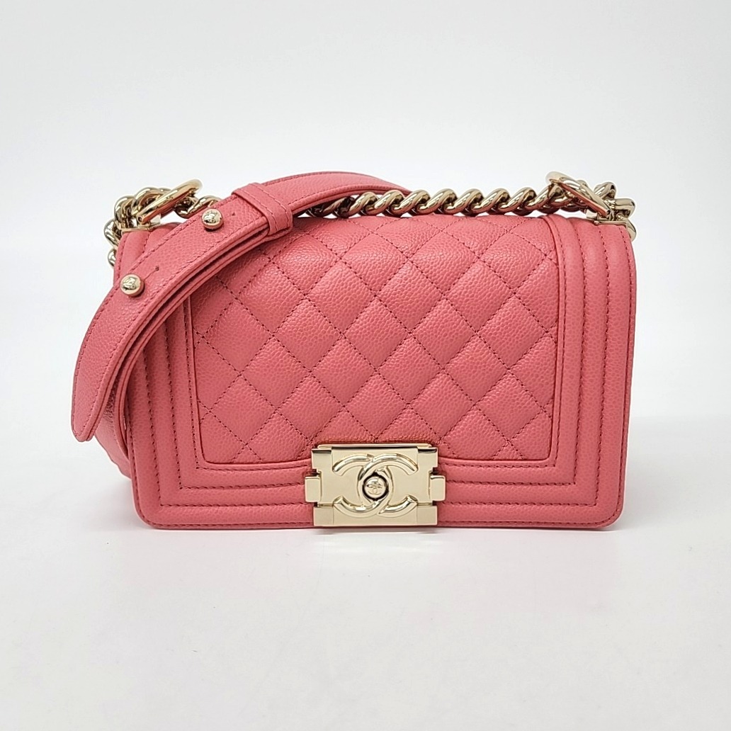 ショルダーバッグ・ポシェット × ヴィンテージ(中古) Chanel Caviar Boy Bag Small AS67085