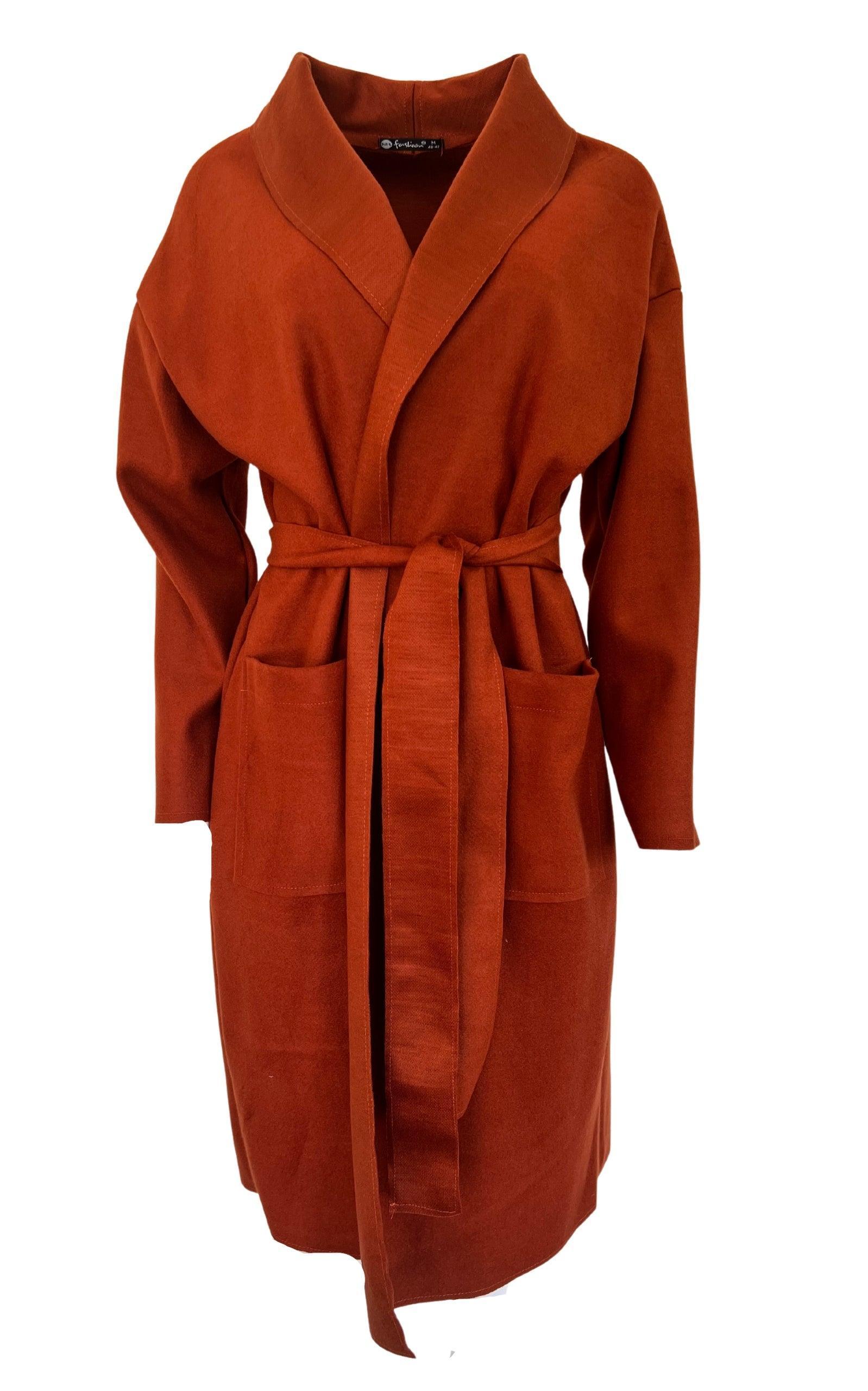 トレンチコート Cotton Blend Belted Trench Coat