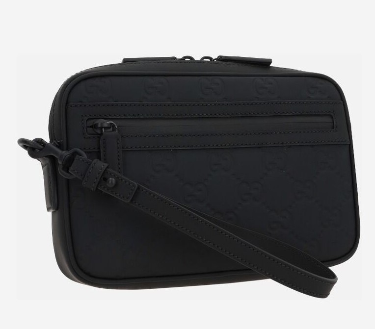 GUCCI(グッチ)正規品/関税送料込み GG RUBBERIZED LEATHER BAG