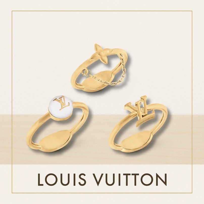【LOUIS VUITTON】セット リング・ブルーミング パール 最短発送