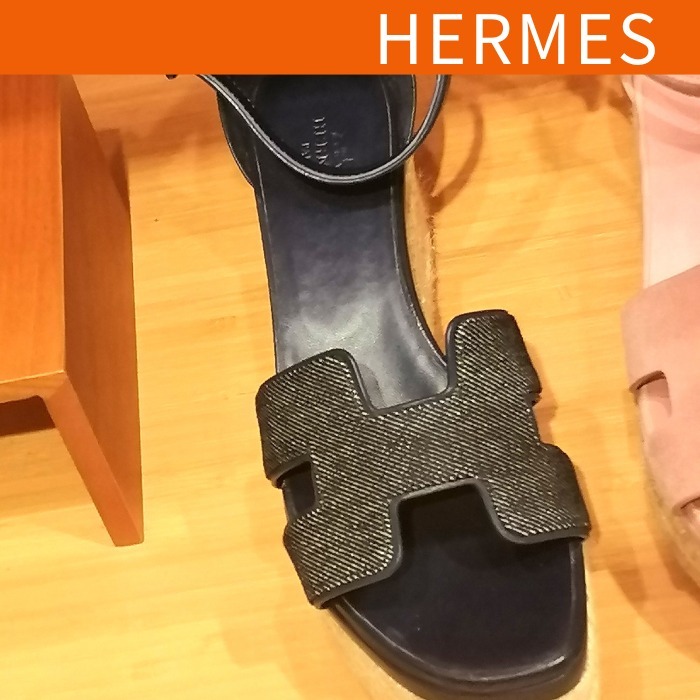 HERMES エルメス サンダル Espadrilles Elda